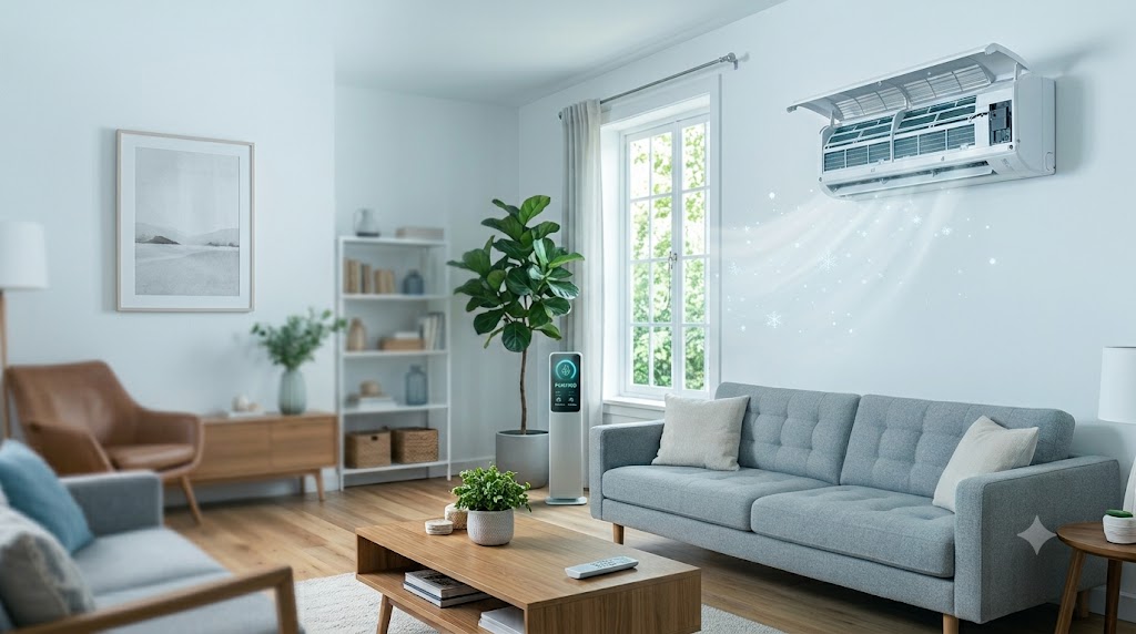 Modern nappali frissen tisztított klímával - BestKlíma
